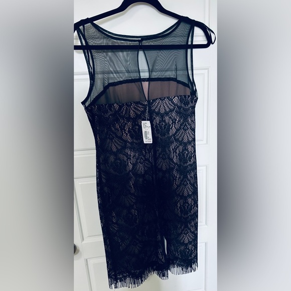 Bellisima Dresses & Skirts - #77 Beautiful Dress Lace Over Tan Silk Slip NWT